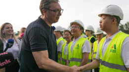 Serbian president hails progress on Chinese-built Danube Corridor expressway