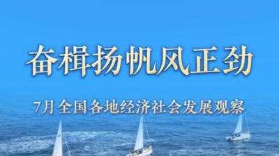 稳中求进每月看丨奋楫扬帆风正劲——7月全国各地经济社会发展观察