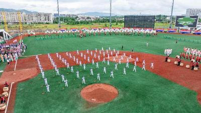 盛夏青春共挥棒：2025年体彩杯海峡两岸（连城）青少年棒球邀请赛开赛