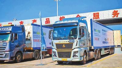 “跨境绿通 中越直达”常态化运输发车