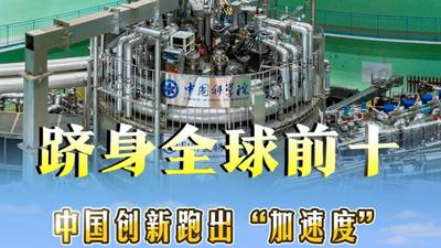 数览成绩单｜ 跻身全球前十！中国创新跑出“加速度”
