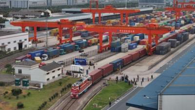 浙江首开至广西集装箱多式联运快速班列