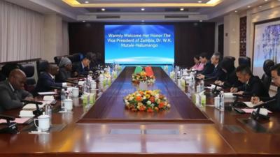 赞比亚副总统纳卢曼戈访赣