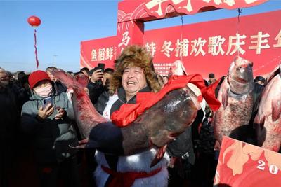 内蒙古达拉特旗冬捕嘉年华火热开网