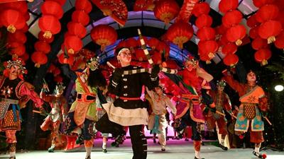 通讯｜除夕夜，莫斯科红场旁跳起英歌舞