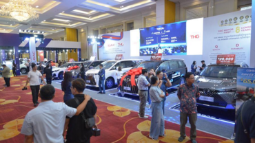 Chinese EV displayed at Cambodia's biggest auto show