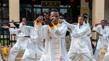 Students learn Taijiquan ahead of first Int'l Taijiquan Day in Nairobi, Kenya