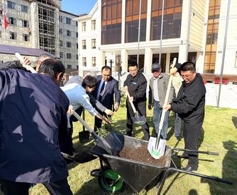 中铁三局与贾拉拉巴德国立大学共建“中吉友谊林”