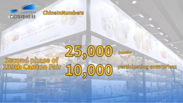 ChinaInNumbers | Second phase of 139th Canton Fair kicks off with 25,000 booths, over 10,000 participating enterprises