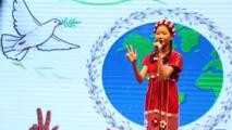 Feature: Children shine at Chinese language recitation competition in Myanmar's Yangon