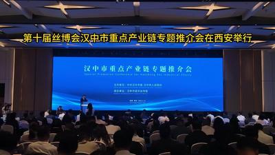 第十届丝博会汉中市重点产业链专题推介会举行