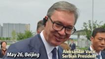 Serbian president tries out Chinese EV, calls it "really great"