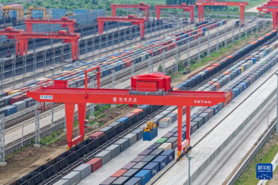 同江铁路口岸中欧班列通行量大幅攀升