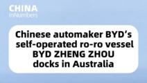 ChinaInNumbers | Chinese automaker BYD’s self-operated ro-ro vessel BYD ZHENG ZHOU docks in Australia