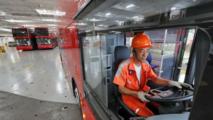 22 BYD electric double-decker buses shipped from China's Yantai Port to UK