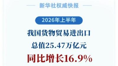2026年上半年我国外贸增势强劲、走势稳健