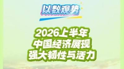 以数观势丨2026上半年中国经济展现强大韧性与活力