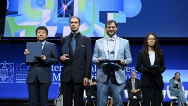 Chinese mathematicians Deng Yu, Wang Hong awarded Fields Medals