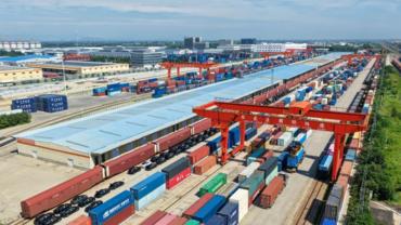 Shijiazhuang int'l land port handles 814 China-Europe, China-Central Asia freight train trips in H1