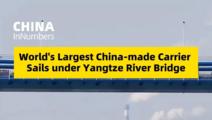 ChinaInNumbers | World's largest China-made carrier sails under Yangtze River bridge