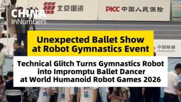 ChinaInNumbers | Unexpected ballet show at robot gymnastics event