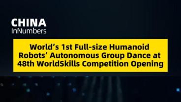 ChinaInNumbers | World's 1st full-size humanoid robots' autonomous group dance at 48th WorldSkills Competition opening