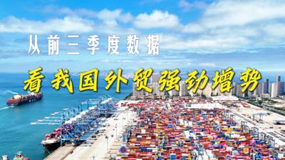 从前三季度数据看我国外贸强劲增势