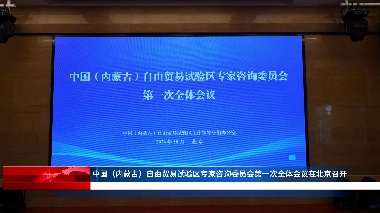 中国（内蒙古）自由贸易试验区专家咨询委员会第一次全体会议在京举行