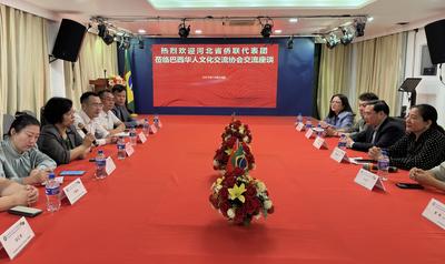巴西文协与河北省侨联代表团座谈