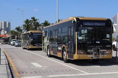 近百台中国宇通混合动力公交车在墨西哥韦拉克鲁斯投入运营