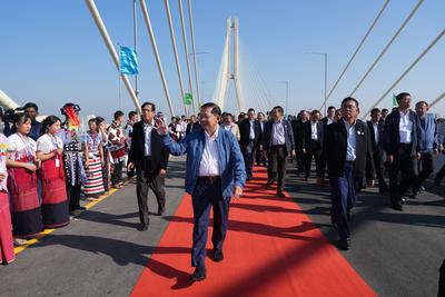 中国土木参建的缅甸达拉大桥正式通车