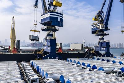 烟台港中非件杂货班轮航线发运量增长显著