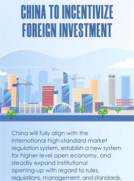 China to incentivize foreign investment