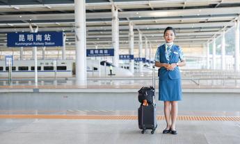 Pic story of train attendant on China-Laos Railway