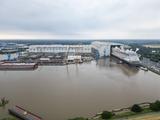 Disney Treasure cruise ship leaves Germany's Meyer Werft shipyard