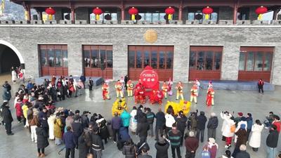 文商旅融合激活新活力  安徽怀远白乳泉风景区举行新年游园会