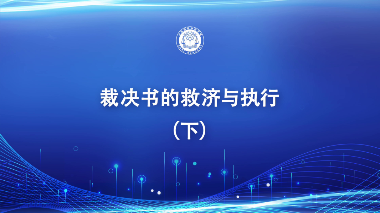 裁决书的救济与执行（下）