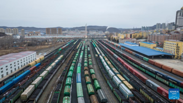 Eastern corridor of China-Europe freight train service witnesses over 1,000 trips in 2026
